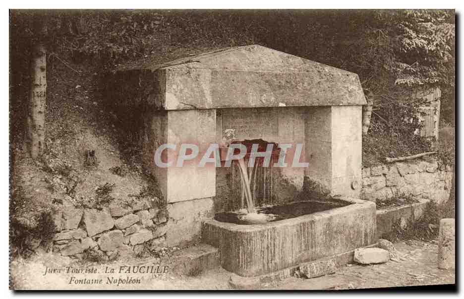 CPA Jura Touriste La Faucille Fontaine Napoleon