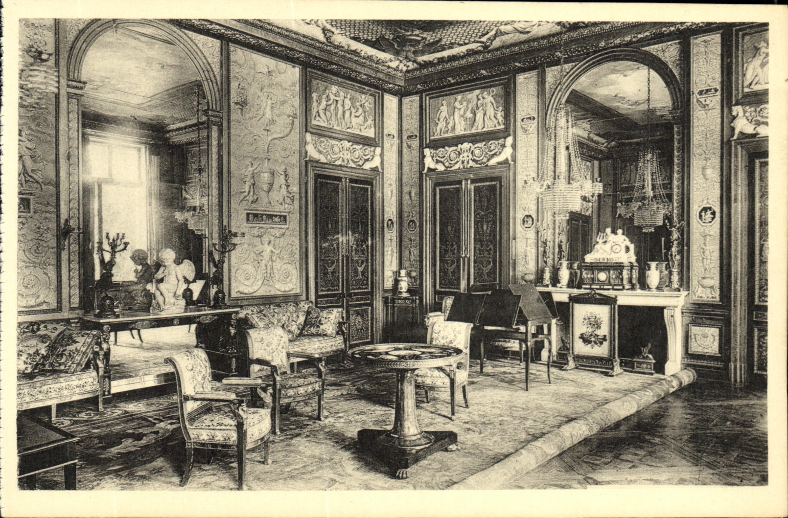 Castello di Fontainebleau — Salone musicale di Marie-Antoinette — Edizione dei Musei Nazionali