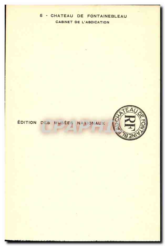 Château de Fontainebleau — Cabinet de l'abdication — Édition des Musées Nationaux — Reverso