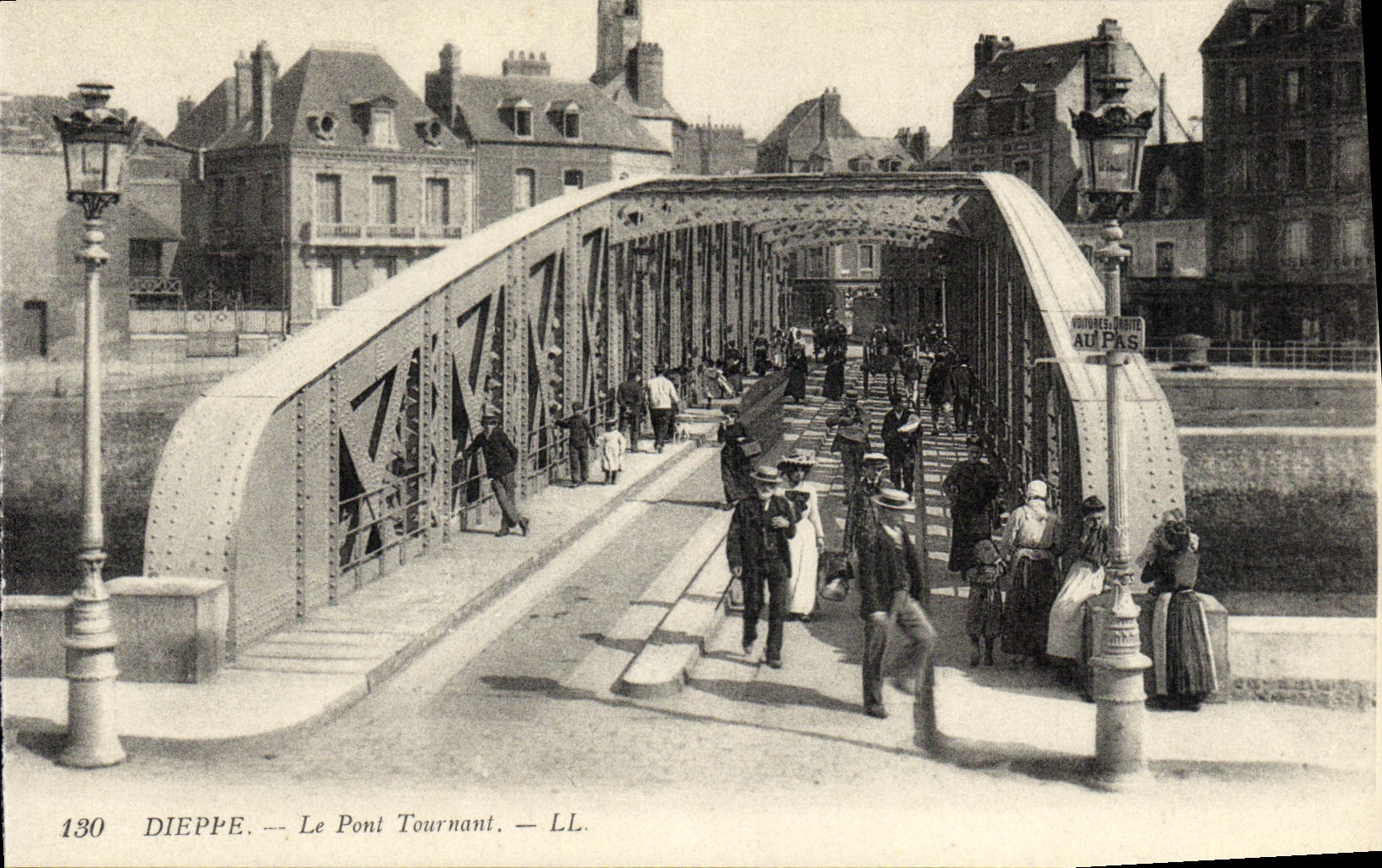 CPA Dieppe Le Pont Tournant
