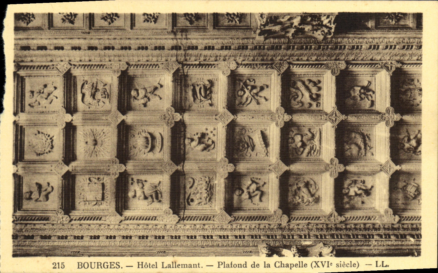 CPA Bourges Hotel Lallemant Platond de la Chapelle