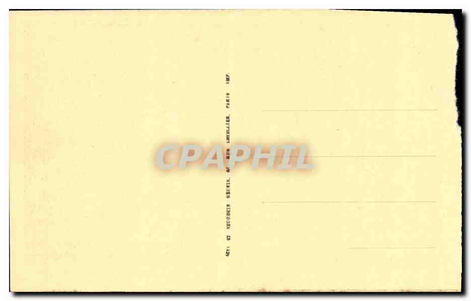 CPA Bourges Hotel Lallemant Platond de la Chapelle — Verso