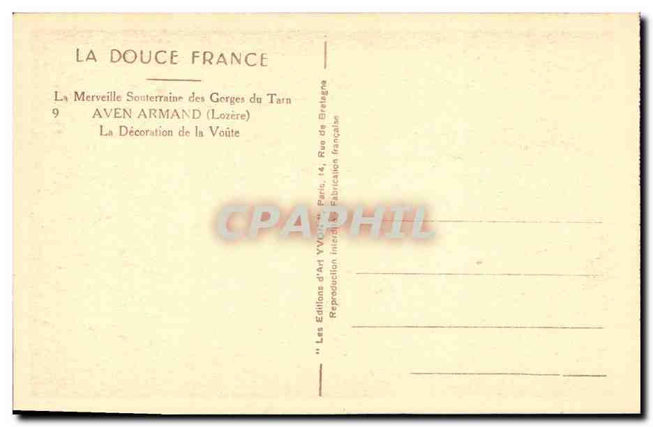 Aven Armand — Gorges du Tarn — Les Éditions d'Art YvVon — Reverso