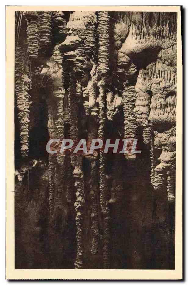 CPA La Merveille Souterraine des Groges du Tarn Aven Armand Differents genres de stalagmites