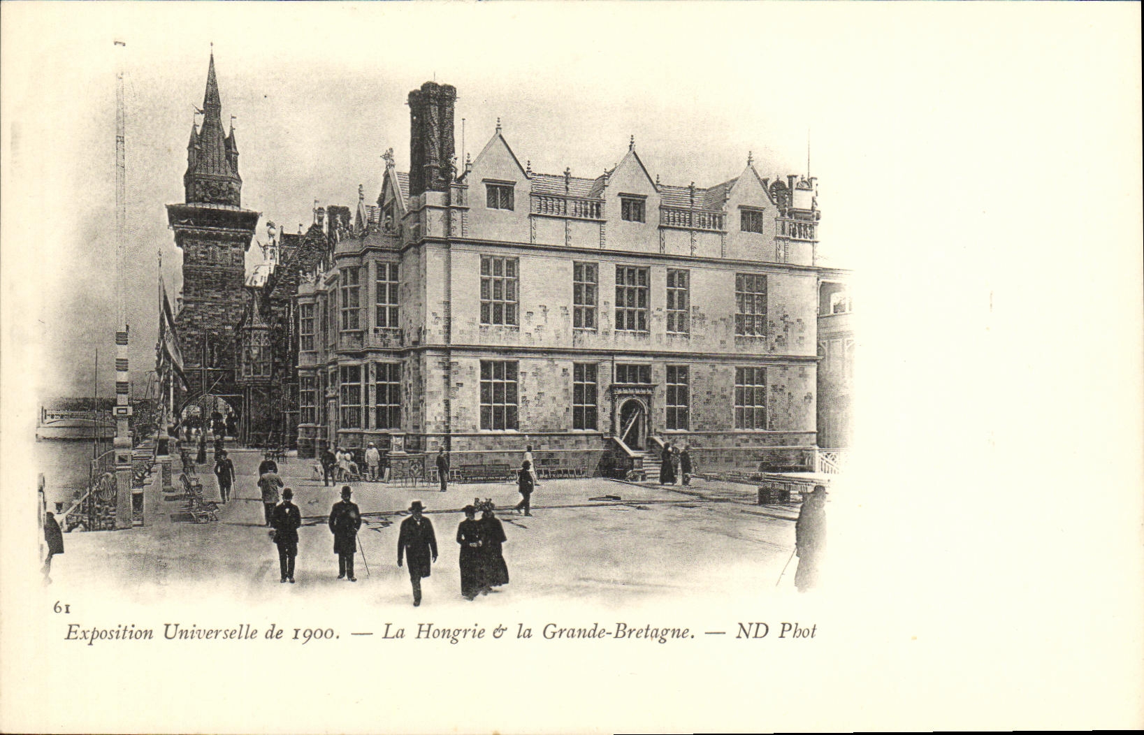 CPA Exposition Universelle 1900 Paris La Hongrie la Grande Bretagne