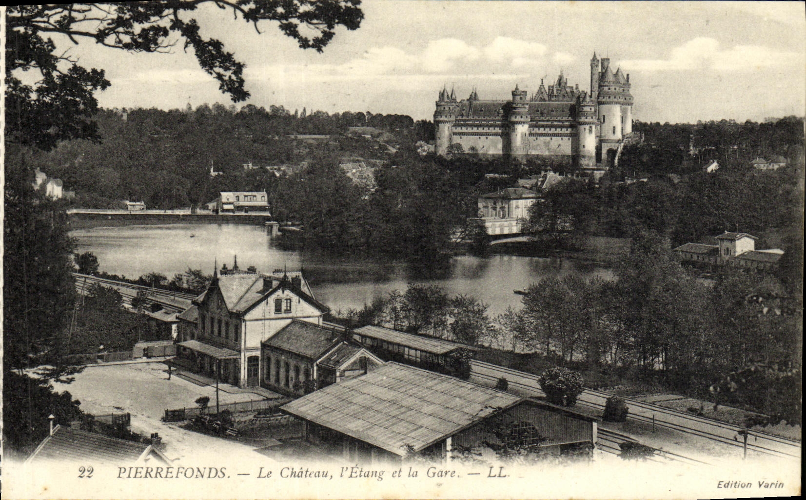 PierreFonds — Le Château, l'Étang et la Gare — Edition Varin