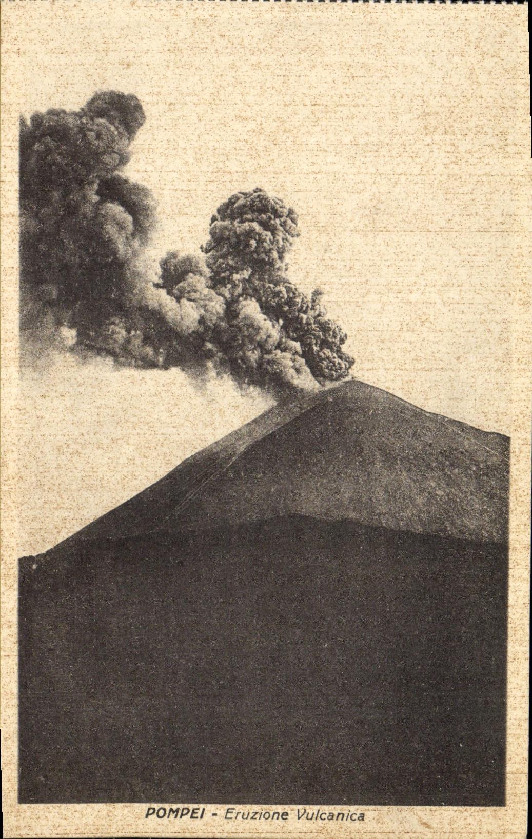 CPA Pompei Eruxione Vulcanica Volcan
