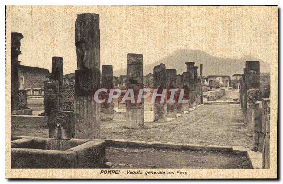 CPA Pompei Veduta Generale del Foro