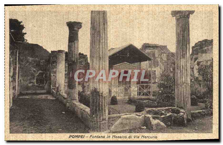 CPA Pompei Fontana in Mosaico di Via Mercurio