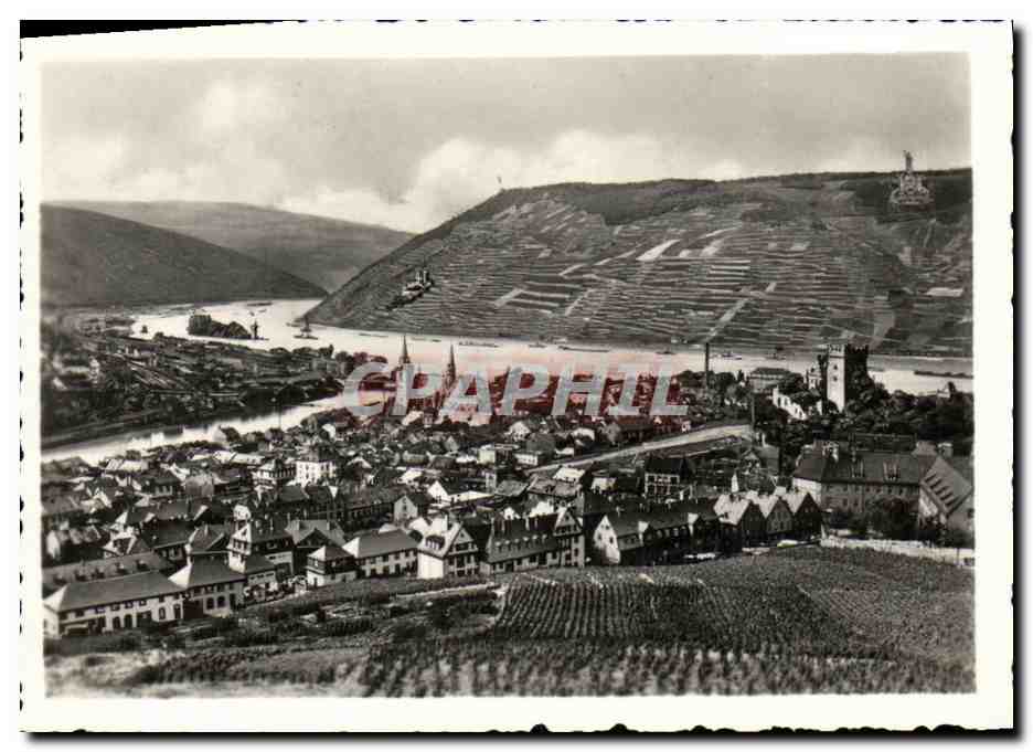 Bingen — Mäuseturm, Ehrenfels und Nationaldenkmal — CPAPHIL