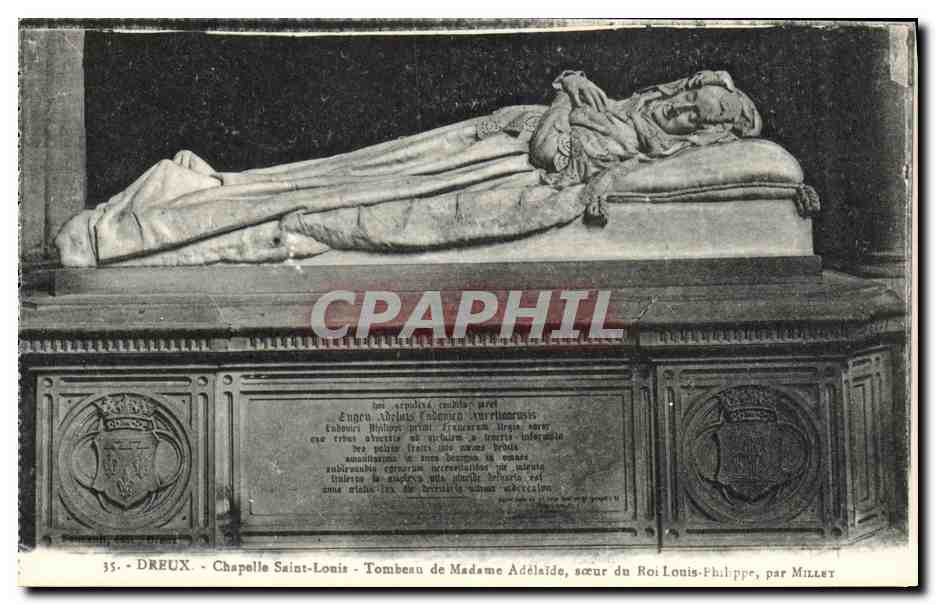 Dreux - Chapelle Saint-Louis - Tombeau de Madame Adélaïde, sœur du Roi Louis-Philippe, par Millet