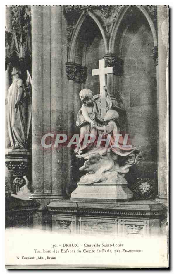 CPA Dreux Chapelle Saint Louis Tombeau des Enfants du Comte de Paris Par Franceschi
