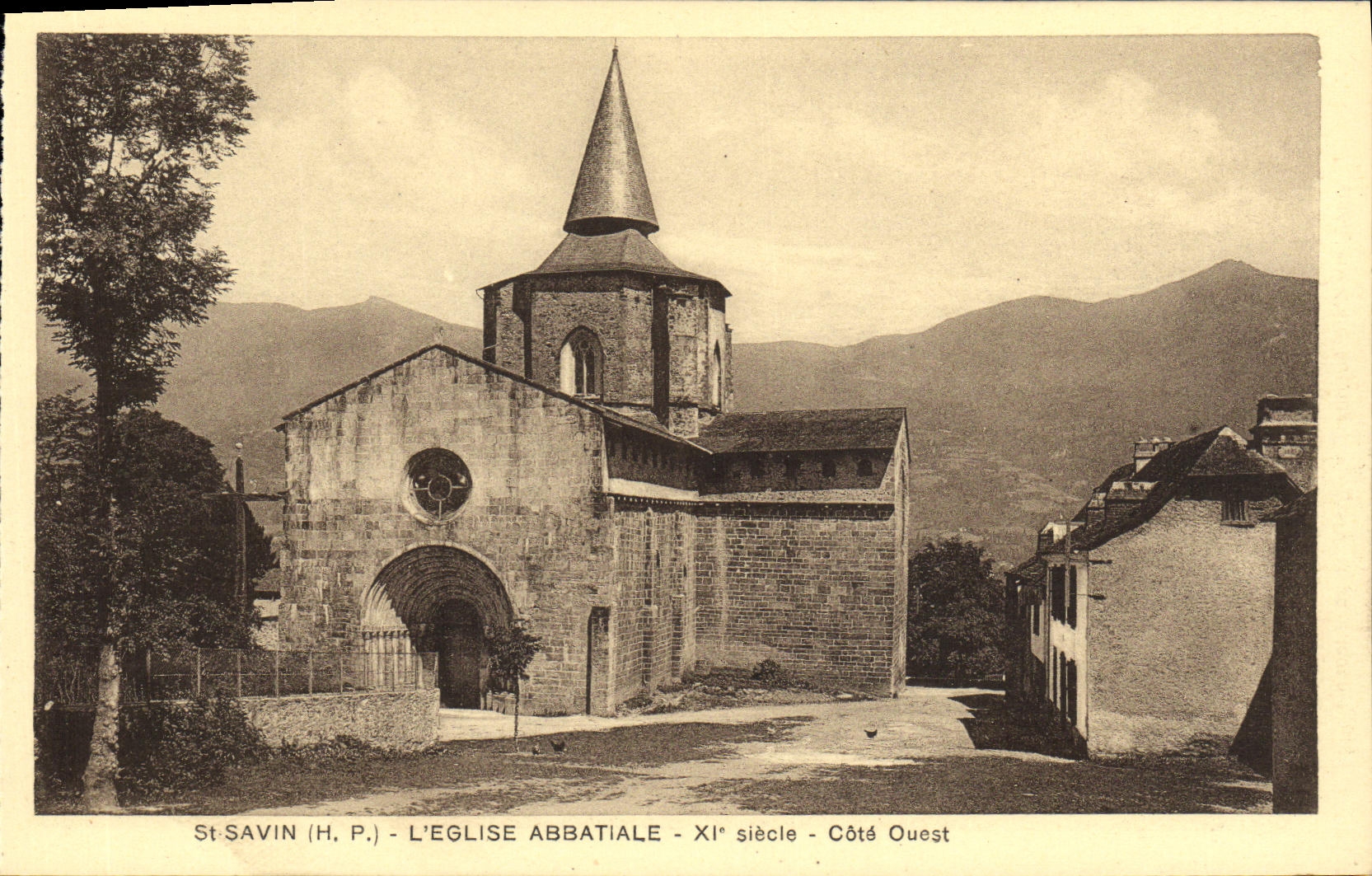 St-Savin (H.P.) - Die Abteikirche - 11. Jahrhundert - Westseite