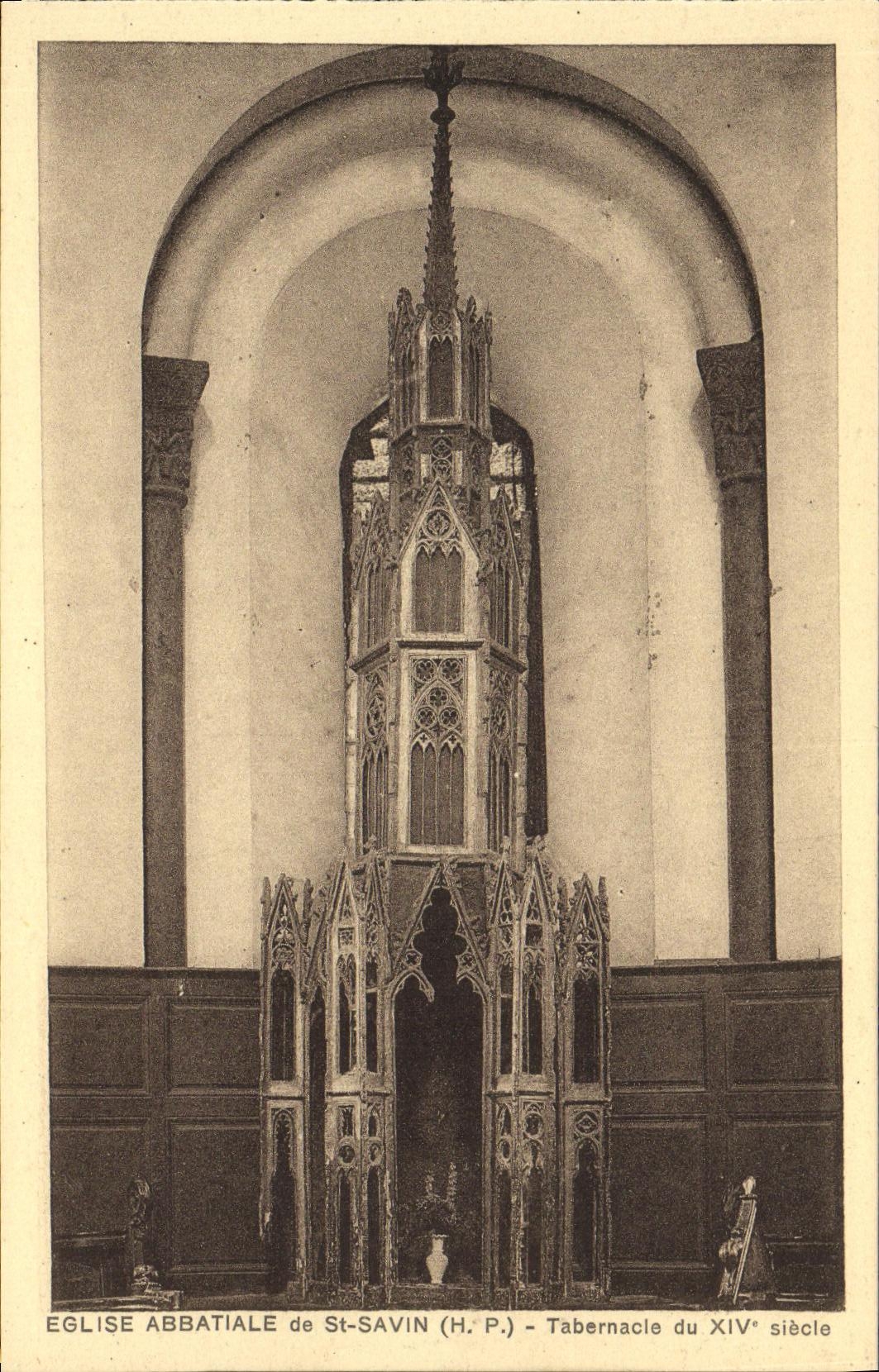 CPA St Savin L Eglise Abbatiale Tabernacle du 14eme - Recto