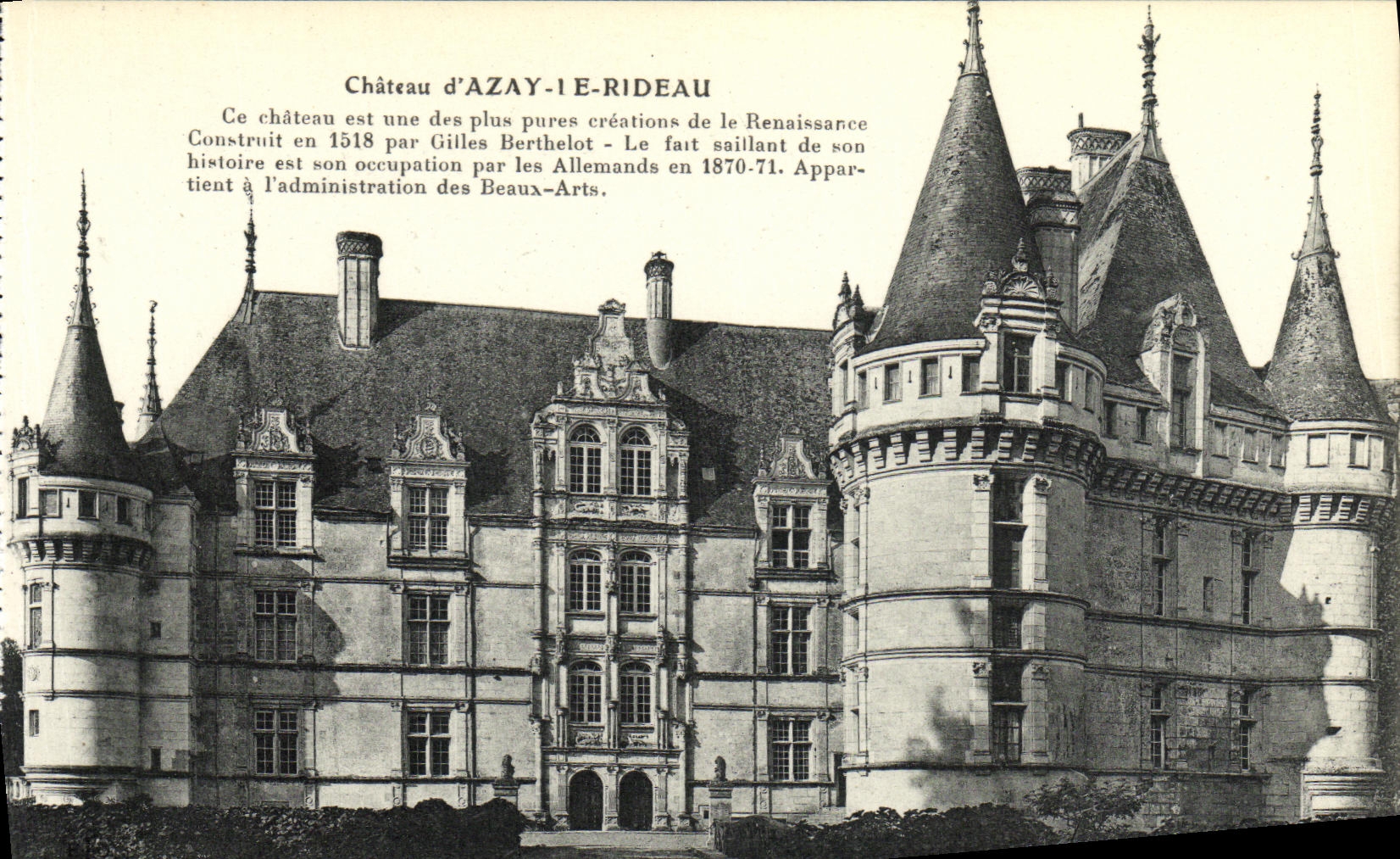 CPA Chateau d Azay Le Rideau