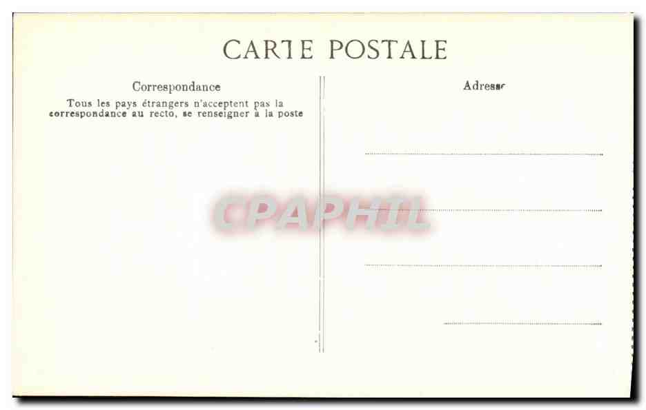 CPA Chateau de Chenonceaux La Grande Galerie — Rückseite