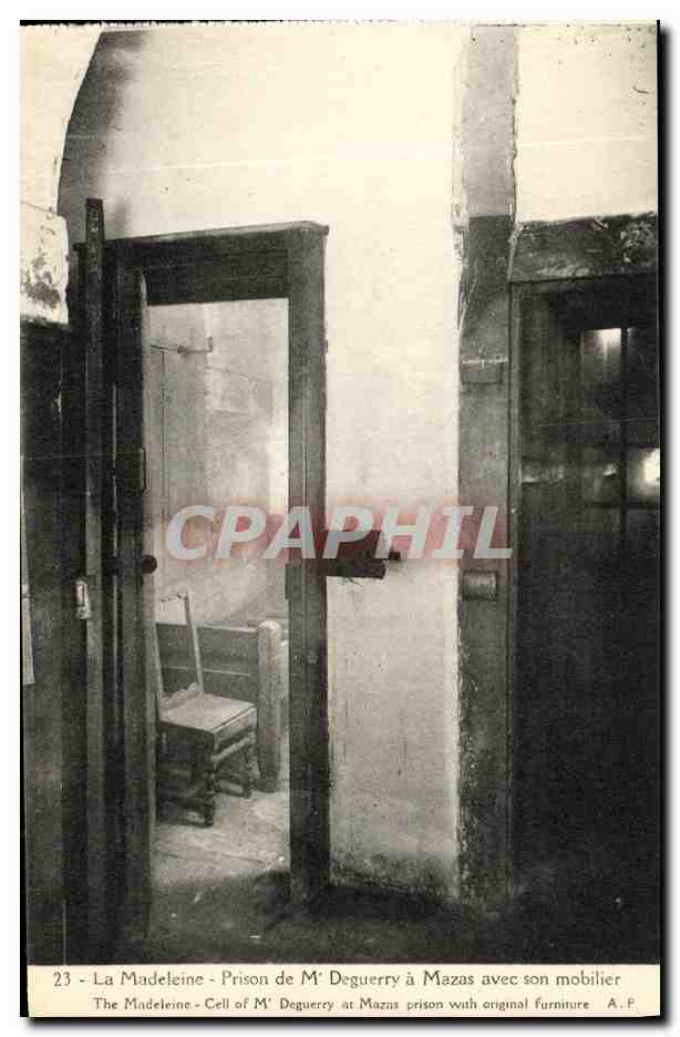 CPA La Madeleine Prison de M Deguerry a Mazas avec son mobilier Paris 