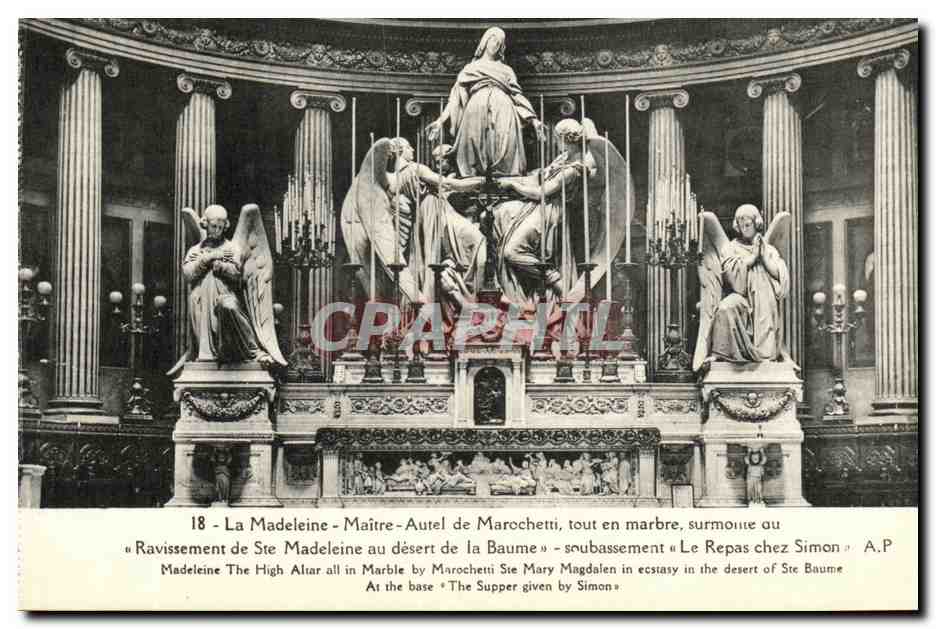 CPA La Madeleine Grand Orgue Qui fut L instrument des Celebres Lefebure Welly Paris 