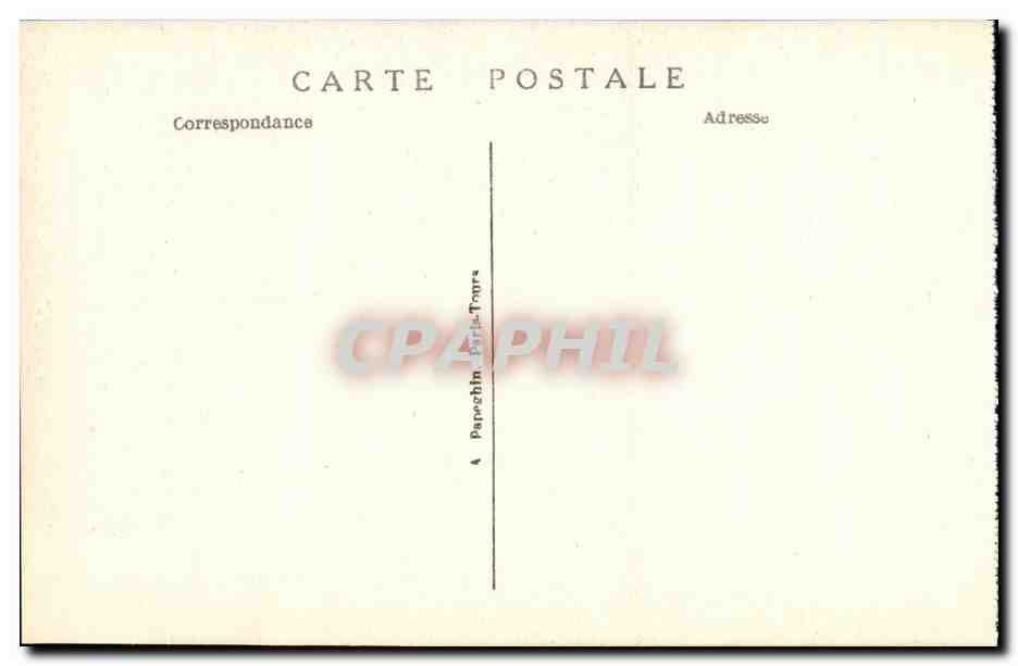 CPA La Madeleine Chapelle St Augustin Statue de la Saint par Esex Paris  — Verso
