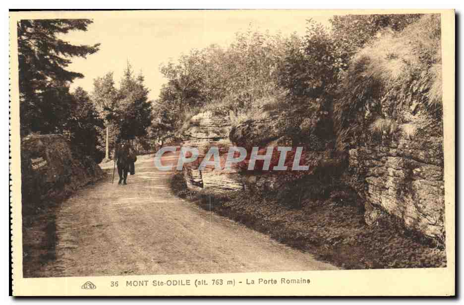 Mont Ste-Odile (alt. 763 m) — La Porte Romaine — Éditeur : Imprimerie des Arts Plastiques, Bévenbourg