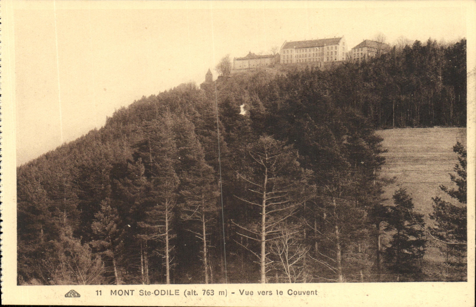 CPA Mont Ste Odile Vue Vers le Couvent
