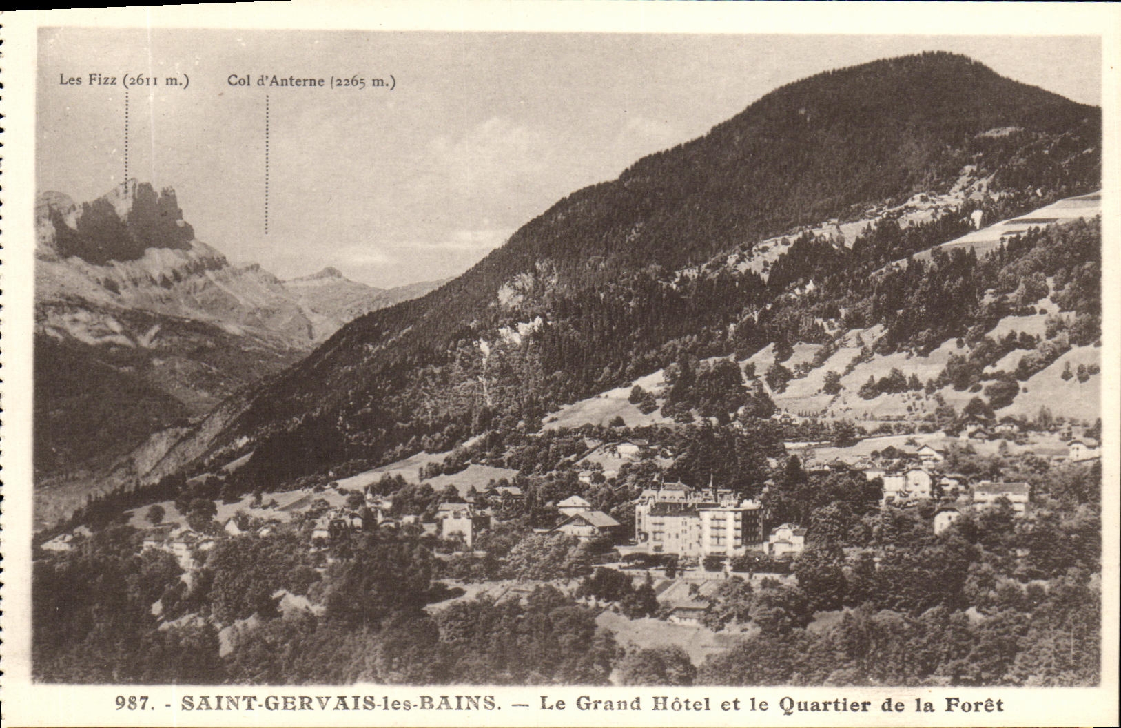 Saint-Gervais-les-Bains — El Gran Hotel y el Barrio de la Selva — n°987