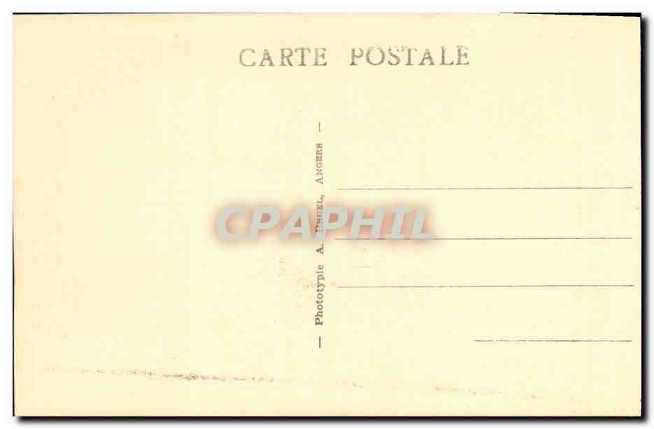 CPA Chinon La rue du grand Carroi et la tour de la porte d entree du chateau  — Rückseite