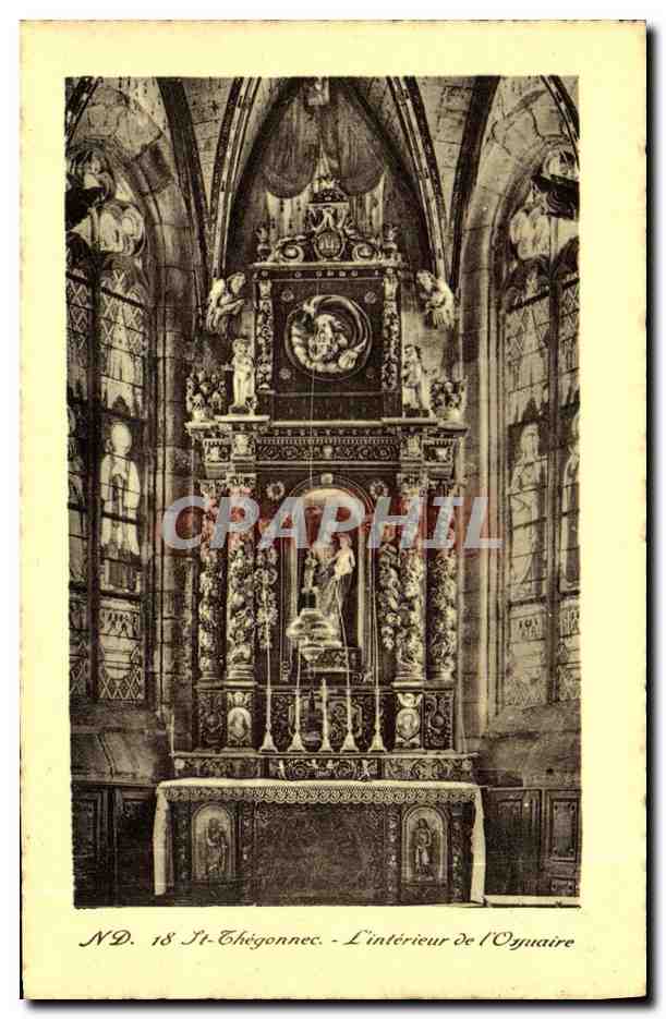 CPA St Thegonnec Interieur de L Ossuaire