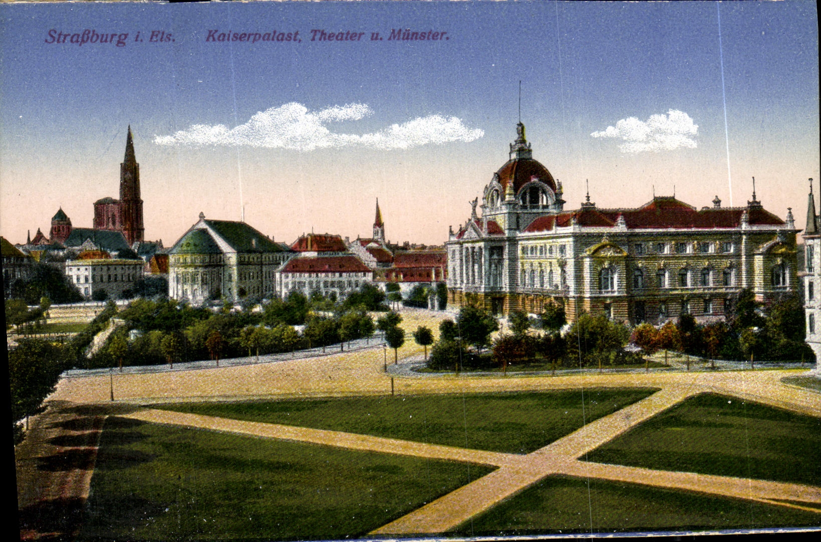 CPA Strasbourg Kaiserpalast Theater