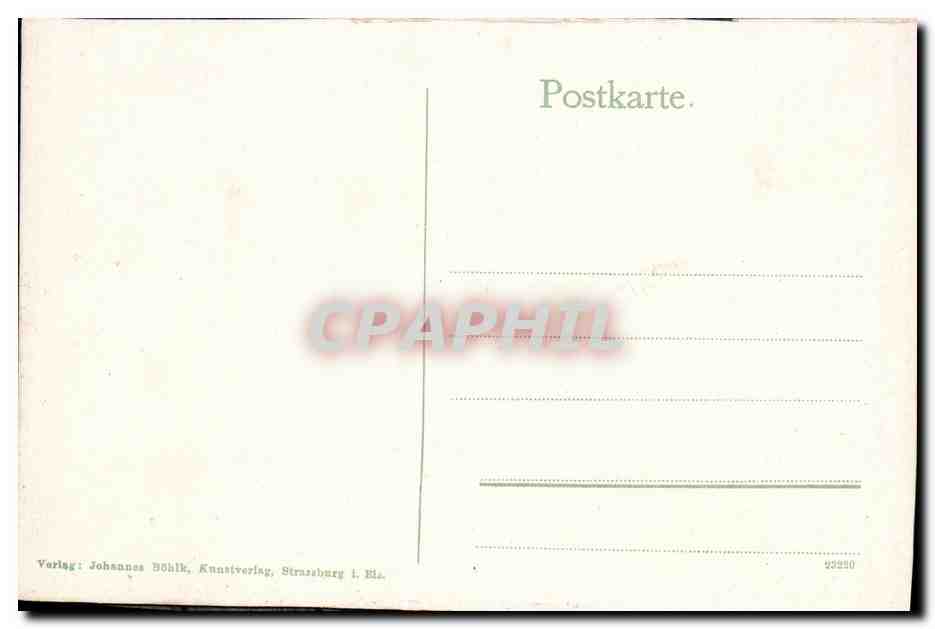 CPA Strasbourg Kaiserpalast Theater — Verso
