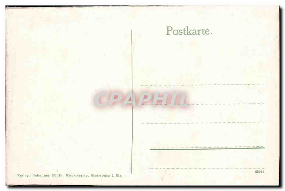CPA Strasbourg Klein Frankreich — Verso