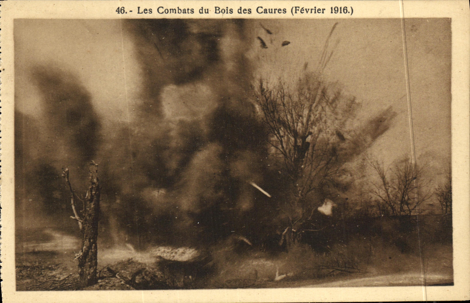 Les Combats du Bois des Caures — Février 1916 — Édition V. G. Poirier