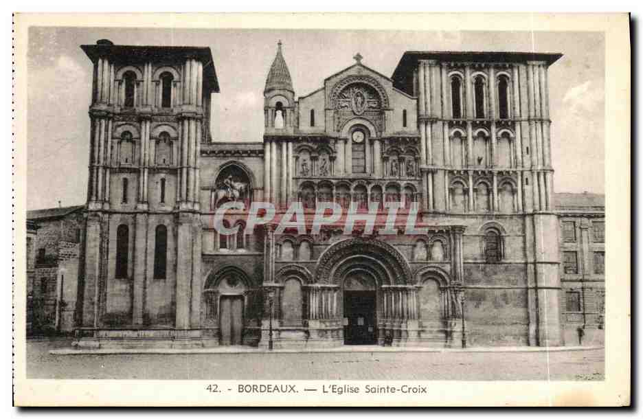 CPA Bordeaux L Eglise Sainte Croix