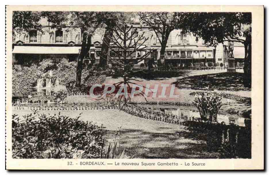 CPA Bordeaux Le Nouveau Square Gambetta La Source