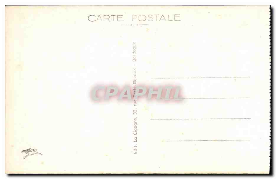 CPA Bordeaux Le Nouveau Square Gambetta La Source — Rückseite