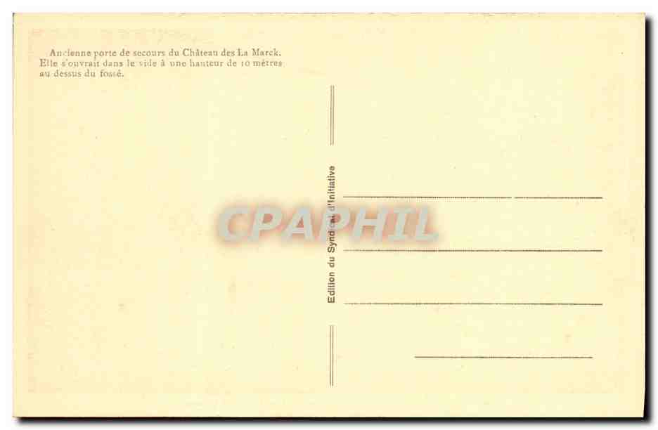 CPA Sedan Le Chateau Fort La Baille et la Porte des Princes — Rückseite