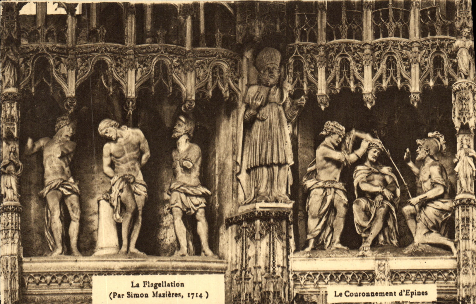 La Flagellation — Le Couronnement d'Épines — Par Simon Mazières, 1714