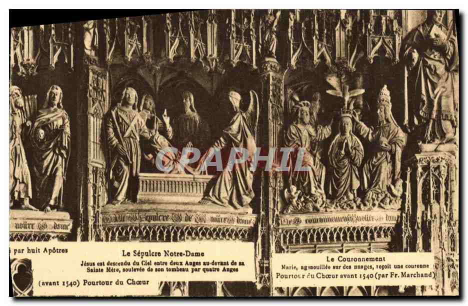 CPA Chartres Cathedrale Le sepulcre Notre Dame