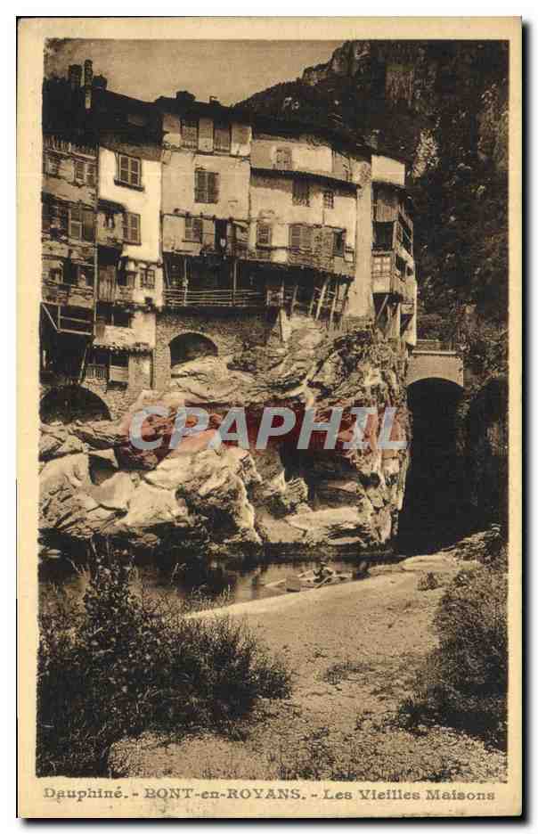 BONT-en-ROYANS - Les Vieilles Maisons — Dauphiné, éditeur Mollaret Grenoble
