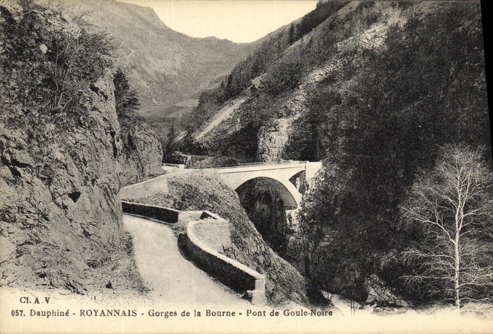 Gorges de la Bourne - Pont de Goule-Noire — Dauphiné - Royannais — CI.A.V. n°057