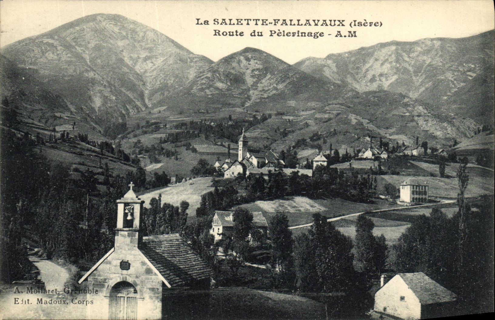 La SALETTE-FALLAYAUX (Isère) — Route du Pèlerinage - A.M. — A. Mollaret, Grenoble