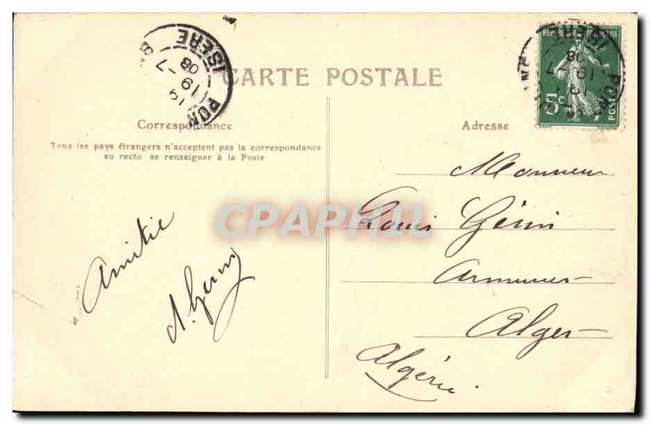 Gorges de LA BOURNE - Un Tunnel — C. Artige fils, éditeur, Aubenas (Ardèche) — Reverso