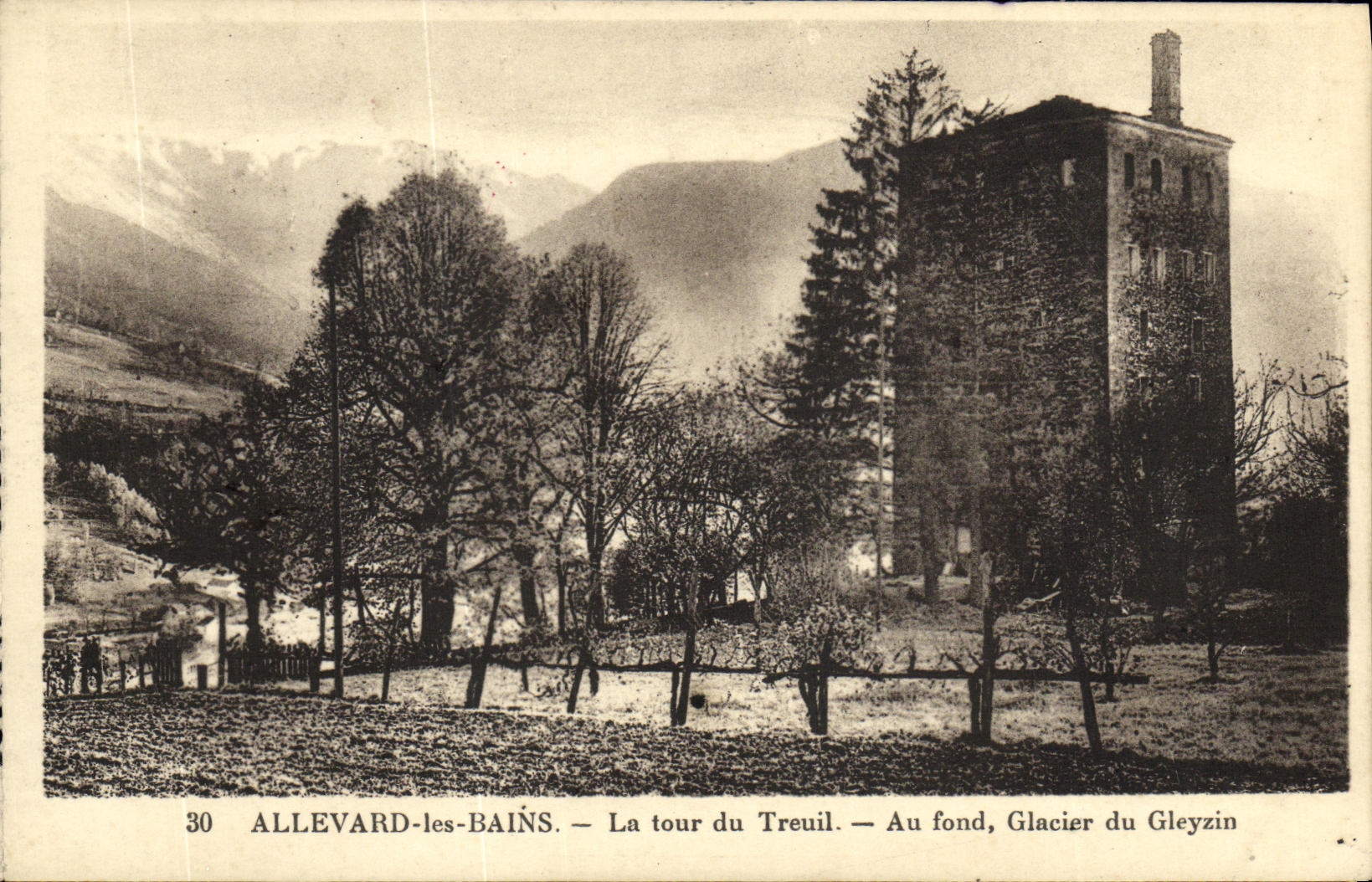 CPA Allevard les Bains La Tour du Treuil Galcier du Gleyzin