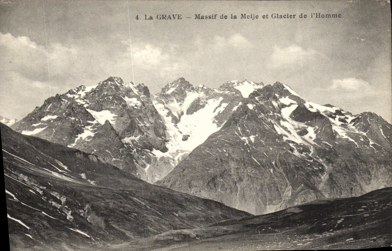 La Grave — Massif de la Meije et Glacier de l'Homme — A. Bron et H. Bonnot, éditeurs