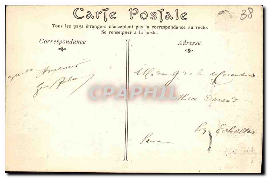 CPA Grenoble Le Saint Eynard et la Dent de Crolles — Verso