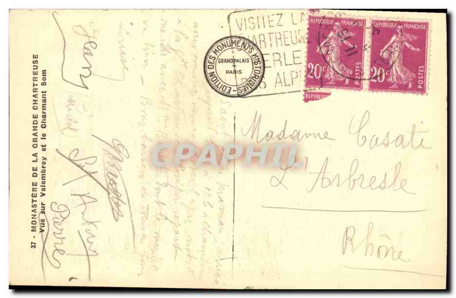 Vue du Monastère de la Grande Chartreuse — Édition Grand Palais — n°37 — Reverso
