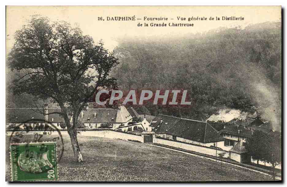 Dauphiné — Fourvoire — Allgemeiner Blick auf die Destillerie der Grande Chartreuse