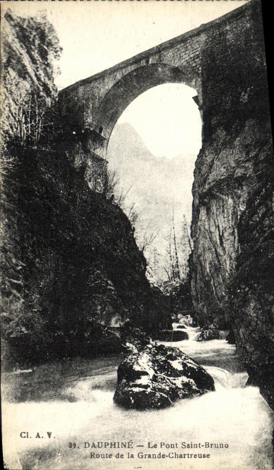 CPA Dauphine Route de la Grande Chartreuse Le Pont Saint Bruno