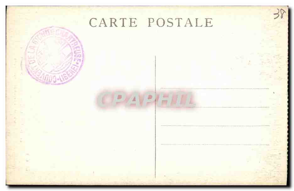 CPA Dauphine Route de la Grande Chartreuse Le Pont Saint Bruno — Verso
