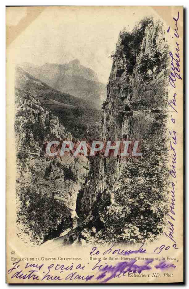 Entornos de la Grande-Chartreuse — Carretera de San Pedro d'Entremont, Le Frou — Colecciones ND. Fot